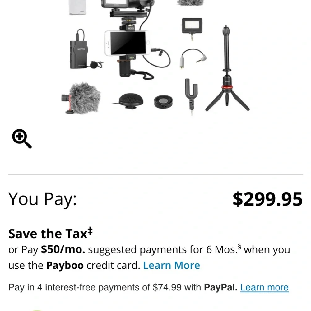 MOVO Smartphone Video Rig Kit - Black